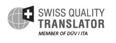 SWISS QUALITY TRANSLATOR MEMBER OF DÜV / ITA