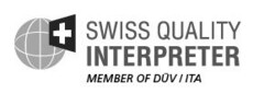 SWISS QUALITY INTERPRETER MEMBER OF DÜV / ITA