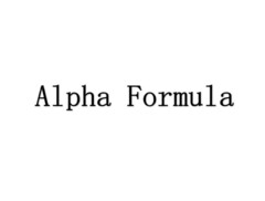 Alpha Formula
