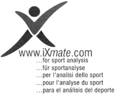 www.iXmate.com for sport analysis für sportanalyse per l'analisi dello sport pour l'analyse du sport para el análisis del deporte