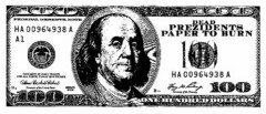 DEAD PREZIDENTS PAPER TO BURN 100 100 100 100 100 FEDERAL RESERVE NOTE HA 00964938 A A1 UNITED STATES FEDERAL RESERVE SYSTEM THIS NOTE IS LEGAL TENDER FOR ALL DEBTS, PUBLIC AND PRIVATE B2 TREASURER OF THE UNITED STATES SERIES 2006 HA 00964938 A B93 SECRETARY OF THE TREASURY FRANKLIN ONE HUNDRED DOLLARS