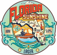 FLORIDA SUNSHINE LAGER ABV 5.0% WINTER GARDEN WG