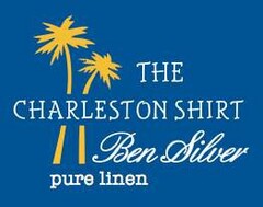 THE CHARLESTON SHIRT BEN SILVER PURE LINEN