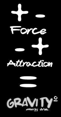 FORCE ATTRACTION GRAVITY ENERGY DRINK