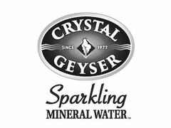 CRYSTAL GEYSER SINCE 1977 SPARKLING MINERAL WATER