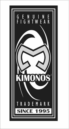 GENUINE FIGHTWEAR M KIMONOS TRADEMARK SINCE 1995