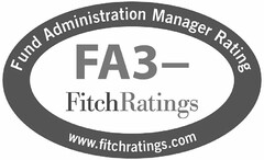 FUND ADMINISTRATION MANAGER RATING FA3- FITCH RATINGS WWW.FITCHRATINGS.COM