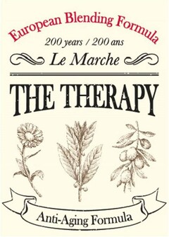 EUROPEAN BLENDING FORMULA 200 YEARS 200 ANS LE MARCHE THE THERAPY ANTI-AGING FORMULA