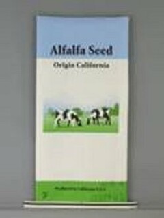 ALFALFA SEED ORIGIN CALIFORNIA