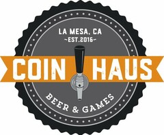 COIN HAUS LA MESA, CA ~EST.2016~ BEER &GAMES