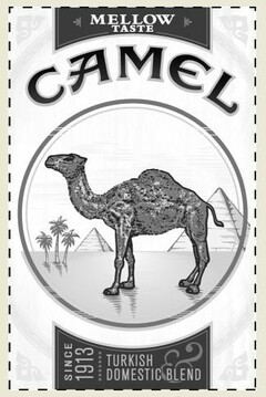 CAMEL MELLOW TASTE SINCE 1913 TURKISH & DOMESTIC BLEND