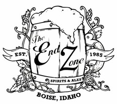 THE END ZONE SPIRITS & ALES EST. 1985 BOISE, IDAHO