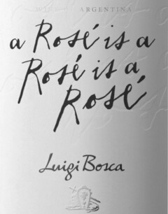 WINE OF ARGENTINA A ROSÉ IS A ROSÉ IS AROSÉ LUIGI BOSCA