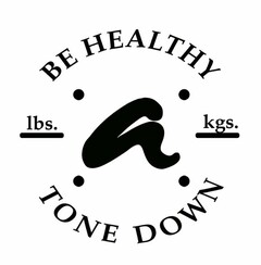 BE HEALTHY LBS. A KGS. TONE DOWN