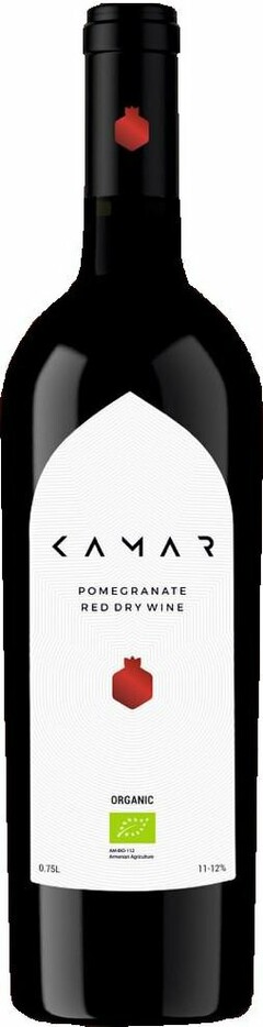 KAMAR POMEGRANATE RED DRY WINE ORGANIC