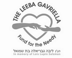 THE LEEBA GAVRIELLA FUND FOR THE NEEDY IN MEMORY OF LOIS LUPIN SALZMAN