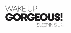 WAKE UP GORGEOUS! SLEEP IN SILK