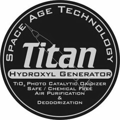 TITAN HYDROXYL GENERATOR SPACE AGE TECHNOLOGY TIO2 PHOTO CATALYTIC OXIDIZER SAFE / CHEMICAL FREE AIR PURIFICATION & DEODORIZATION