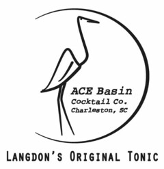 ACE BASIN COCKTAIL CO. CHARLESTON, SC LANGDON'S ORIGINAL TONIC