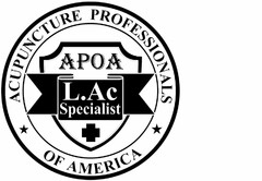 ACUPUNCTURE PROFESSIONALS OF AMERICA APOA L.AC SPECIALIST