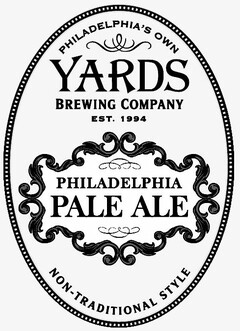 PHILADELPHIA'S OWN YARDS BREWING COMPANY EST. 1994 PHILADELPHIA PALE ALE NON-TRADITIONAL STYLE