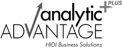 ANALYTIC ADVANTAGE PLUS HIDI BUSINESS SOLUTIONS