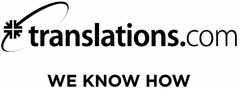 TRANSLATIONS.COM WE KNOW HOW