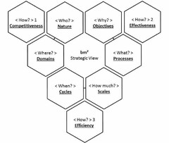 WHO? WHERE? WHAT? WHY? WHEN? HOW MUCH? HOW? 1 2 3 BM2 STRATEGIC VIEW COMPETITIVENESS EFFECTIVENESS EFFICIENCY NATURE DOMAINS PROCESSES OBJECTIVES CYCLES SCALES