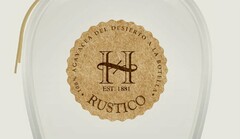 H EST. 1881 RUSTICO 100% AGAVACEA DEL DESIERTO A LA BOTELLA