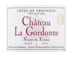 COTES DE PROVENCE TETE DE CUVEE VRANKEN ESTATES CHATEAU LA GORDONNE VERITE DU TERROIR ROSE 2019 CHATEAU LA LA GORDONNE - TERROIR REMARQUABLE A PIERREFEU-DU-VAR