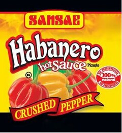 SANSAE HABANERO HOT SAUCE PICANTE CRUSHED PEPPER