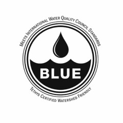 MEETS INTERNATIONAL WATER QUALITY COUNCIL STANDARDS TETHYS CERTIFIED WATERSHED FRIENDLY BLUE