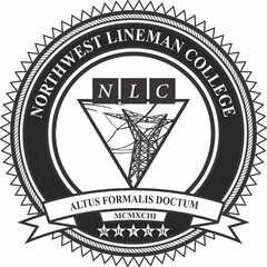 NORTHWEST LINEMAN COLLEGE NLC ALTUS FORMALIS DOCTUM MCMXCIII M H P D H