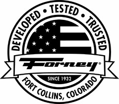 DEVELOPED ? TESTED ? TRUSTED FORNEY SINCE 1932 FORT COLLINS, COLORADO