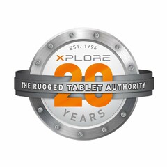 EST. 1996 XPLORE THE RUGGED TABLET AUTHORITY 20 YEARS