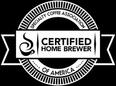 SPECIALTY COFFEE ASSOCIATION OF AMERICA CERTIFIED HOME BREWER