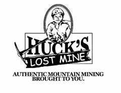 HUCK'S LOST MINE AUTHENTIC MOUNTAIN MINING BROUGHT TO YOU.