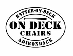 BATTER-ON-DECK ON DECK CHAIRS ADIRONDACK