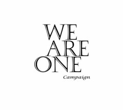 WE ARE ONE CAMPAIGN
