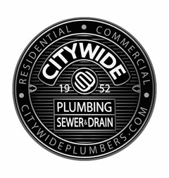 CITYWIDE RESIDENTIAL· COMMERCIAL· CITYWIDEPLUMBERS.COM 1952 PLUMBING SEWER & DRAIN