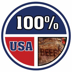 100% USA BEEF