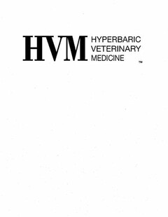 HVM HYPERBARIC VETERINARY MEDICINE