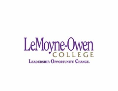 LEMOYNE-OWEN COLLEGE. LEADERSHIP. OPPORTUNITY. CHANGE