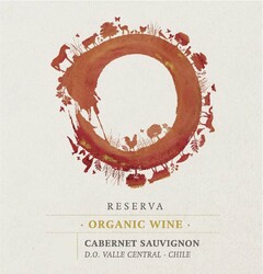 RESERVA · ORGANIC WINE · CABERNET SAUVIGNON D.O. VALLE CENTRAL · CHILE