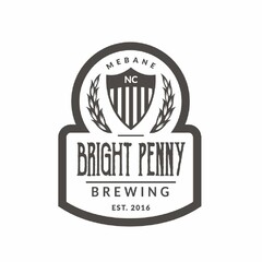 MEBANE NC BRIGHT PENNY BREWING EST. 2016