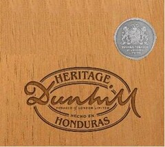 HERITAGE DUNHILL TOBACCO OF LONDON LIMITED HECHO EN HONDURAS OPTIME SIT 1907 DUNHILL TOBACCO OF LONDON LIMITED