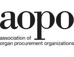 AOPO ASSOCIATION OF ORGAN PROCUREMENT ORGANIZATIONS