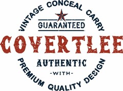 COVERTLEE VINTAGE CONCEAL CARRY GUARANTEED AUTHENTIC WITH PREMIUM QUALITY DESIGN