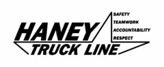 HANEY TRUCK LINE SAFETY TEAMWORK ACCOUNTABILITY RESPECT