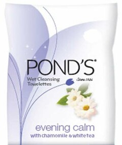 POND'S WET CLEANSING TOWLETTES EVENING CALM WITH CHAMOMILE & WHITE TEA